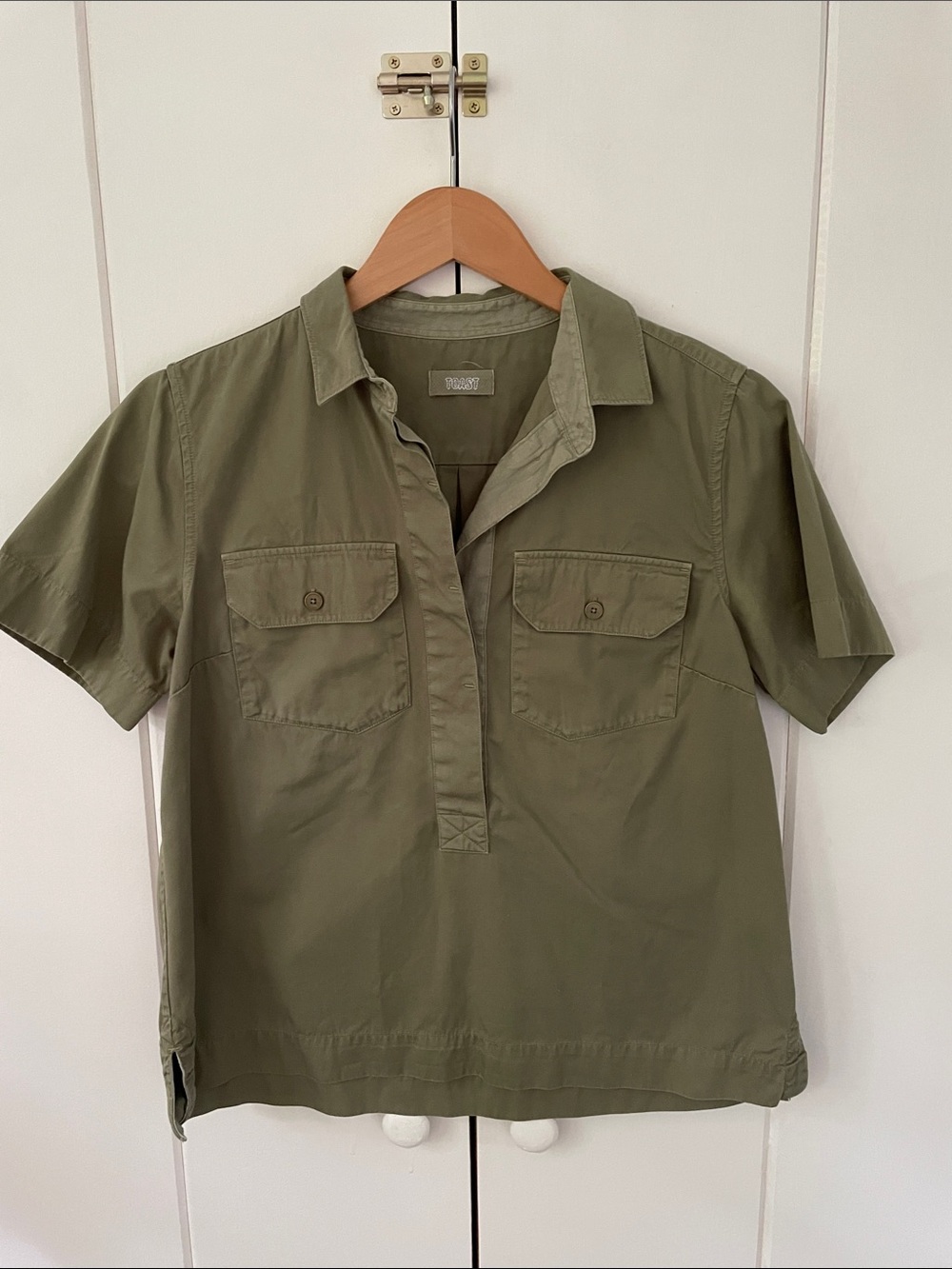 Toast UK Olive Camp Shirt UK size 10